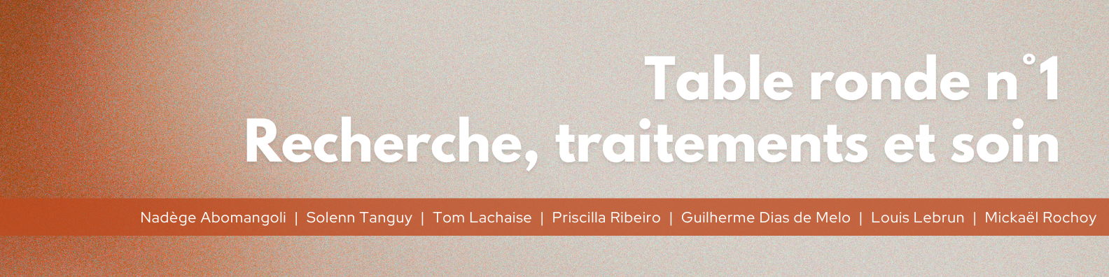 TR n°1 bis Présentation de la table ronde n°1